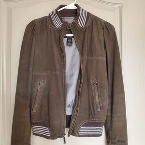 Diesel goat leather jacket XS Gray
